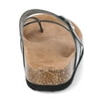 thumbnail image 3 of Time and Tru Women's Asymmetric Strap Footbed Sandals, Wide Width Available, 3 of 6