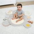 thumbnail image 6 of The Peanutshell Tummy Time Baby Play Mat & Lovey Security Blanket Set for Babies, Safari Elephant, 6 of 7
