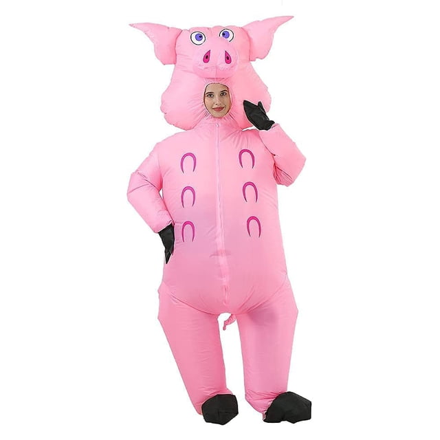 Disfraz inflable de cerdo RHYTHMARTS para Halloween