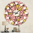 thumbnail image 2 of Designart 'triangulaire Or Design Ii Milieu du Siècle Moderne Horloge Murale, 2 of 4