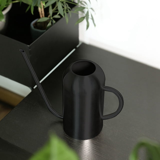 Regadera de jardín, regadera larga de acero inoxidable de 1,5 l, regadera de pico largo, eficiencia maximizada