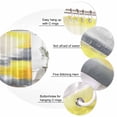 thumbnail image 6 of Yellow Gray Waterproof Fabric Shower Curtain,Contemporary Abstract Oil Painted Art Waterproof Fabric Shower Curtain for Bathroom Curtains Bathtubs Hotel Shower Curtains with 12 Hooks Long 72x78in, 6 of 8