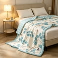 thumbnail image 4 of Lightweight Summer Cooling Quilt 140x200 cm, Multicolor Polyester Breathable Air Conditioner Comforter Bedspread, Machine Washable, 4 of 6