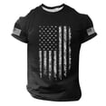 thumbnail image 2 of Independence Day T Shirts for Men 2026 Summer Casual Short Sleeve Crewneck Us Flag Graphic Tees Patriotic Shirt, 2 of 4