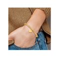 thumbnail image 3 of 14K Yellow Gold Heart Mesh Stretch Bracelet, 3 of 4