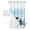 Blue, variant on No Hook Shower Curtain with Snap in Liner, Christmas Snowman Red Snowflake Hotel Shower Curtains for Bathroom, Washable Shower Curtain Liner Set with Mesh Top Window, 72”x78”