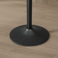 thumbnail image 4 of Art Leon Bar Stools Set of 2, PU Leather Swivel Steel Legs,Black&Brown, 4 of 7