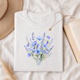 thumbnail image 3 of Jollimate Blue Watercolor Floral T-Shirt, Wildflowers Shirt, Ladies Gift Shirt, Gift For Her, 3 of 6