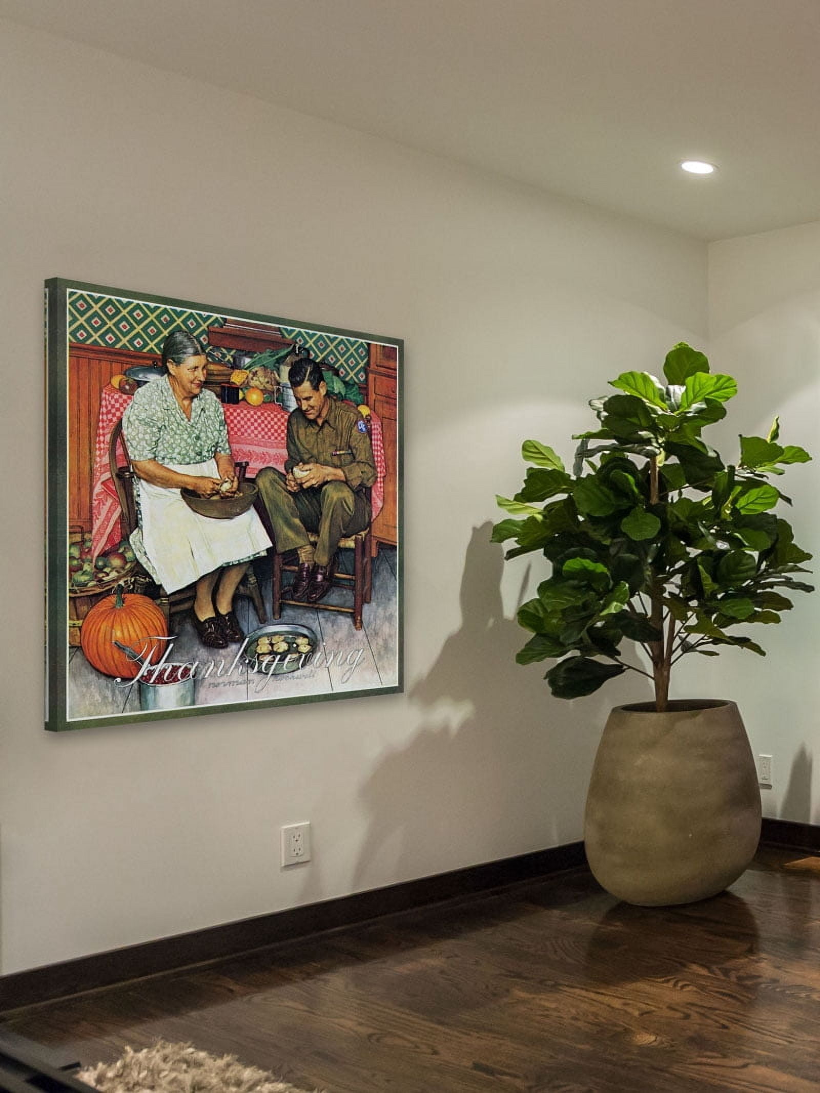 Marmont Hill "Home for Thanksgiving" by Norman Rockwell Painting Print on Canvas