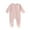 Pink, variant on fatyb Newborn Baby Footie Romper Button Cotton Jumpsuits for Sleep Infant Long Sleeve Footed Clothes