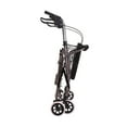 thumbnail image 3 of DMI® Adjustable Aluminum Hemi Rollator With Seat, 31 1/2" - 4 1/2" x 24", Titanium, 3 of 5