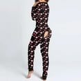 thumbnail image 3 of Pijama en forma de corazón para Mujer, ropa de dormir con solapa y botones, pelele para el Día de San Valentín, 3 of 4