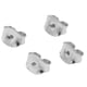thumbnail image 5 of Paquete de 4 tapones de mariposa de repuesto para pendientes de plata de ley 925 - 4 Platino, 5 of 9