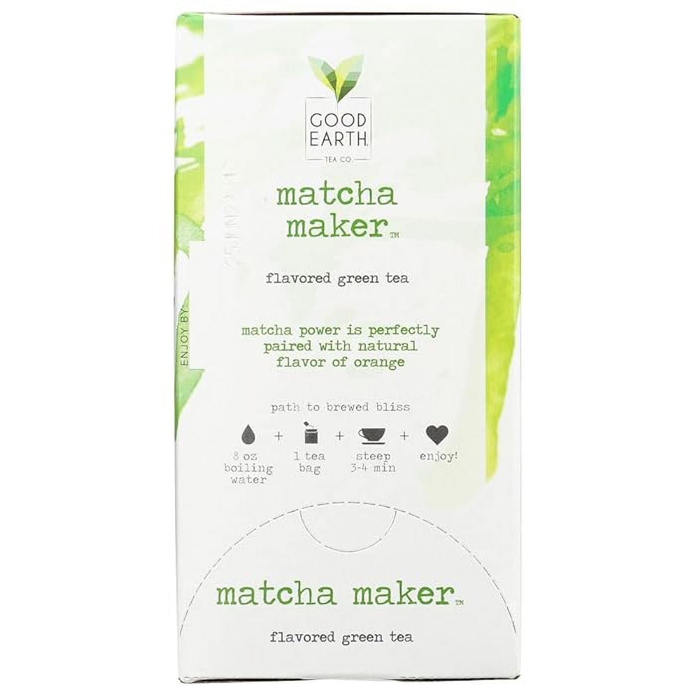 Good Earth Matcha Maker Tea 18 Bag - Pack Of 6