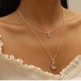 thumbnail image 5 of Collar para mujer, joyería para mujer, joyería para mujer, collar europeo y nuevo de doble capa, colgante femenino, 5 of 5