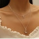 thumbnail image 5 of Collar para mujer, joyería para mujer, joyería para mujer, collar europeo y nuevo de doble capa, colgante femenino, 5 of 5