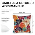 thumbnail image 2 of Color Dahlias Flowers Linen Throw Pillow Covers Decorative Pillow Cases Cushion Case Couch Pillows Cover for Sofa Bedroom Living Room Car 18x18 inch Set of 2, 2 of 8