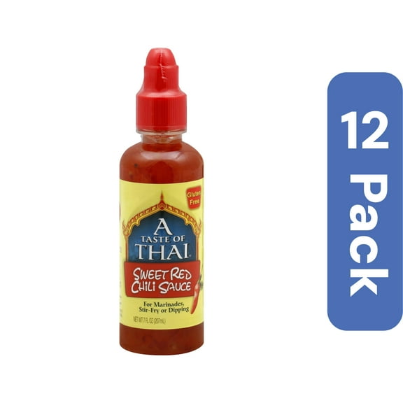 Taste of Thai Sweet Red Chili Sauce 7 oz (Pack of 12)