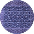 thumbnail image 1 of Ahgly Company Indoor Round Persian Blue Traditional Area Rugs, 5' Round, 1 of 4