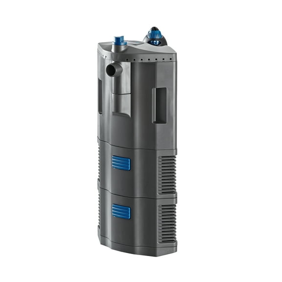 OASE BioPlus Thermo 100 - Grey Internal Corner Aquarium Filter with Integrated Heater