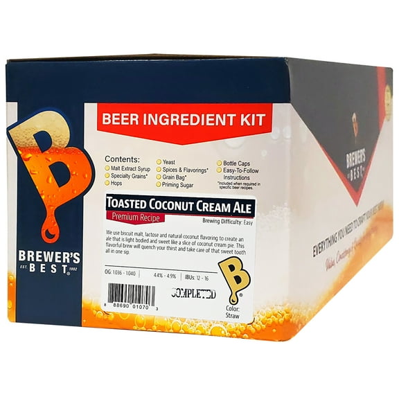 Brewer's Best Home Brew Beer Ingredient Kit -5 Gallon(Toasted Coconut Cream Ale)