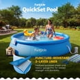 thumbnail image 4 of Funsicle QuickSet 15' x 36" Round Inflatable Top Ring Above Ground Swimming Pool Set, 4 of 6