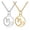 Gold, variant on Stainless Steel Pendant Necklace Lobster Zodiac Sign Gold Silver 16.3" 2mm Z578-Sagittarius-Gold