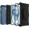 thumbnail image 4 of OtterBox Defender Series Kickstand Rugged Cell Phone Case with Holster for Apple iPhone 15 14 Plus, 4 of 8