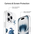 thumbnail image 4 of Funda transparente FEWGEY para iPhone 16 Pro Max con forma de tortuga marina magnética, 4 of 6