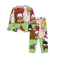thumbnail image 2 of Lsque Sanrio Pattern Long Sleeve Pajama Set for Women - Soft 2-Piece Sleepwear and Loungewear Set with Pockets, Comfy Nightwear, 2 of 8