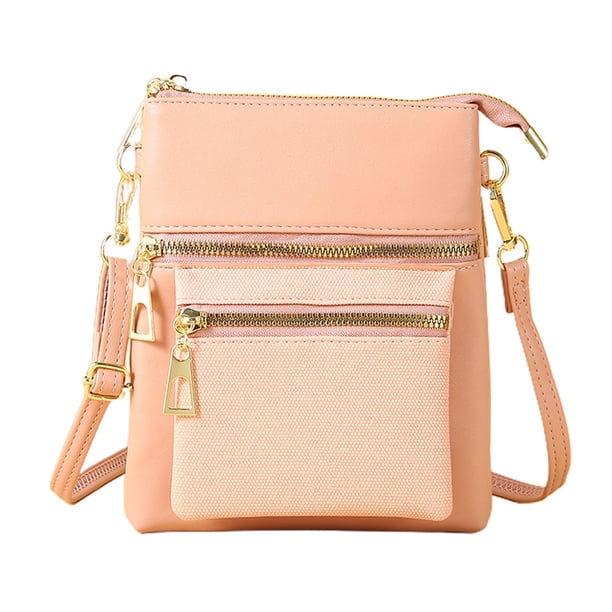 Bolso diagonal suave de la cremallera de la tendencia del bolso del hombro del bolso del teléfono móvil de las señoras de la PU
