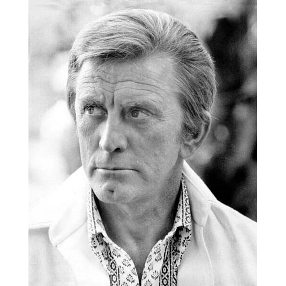 Kirk Douglas portrait in Hawaiian shirt 1975 Once is Not Enough 8x10 inch photo