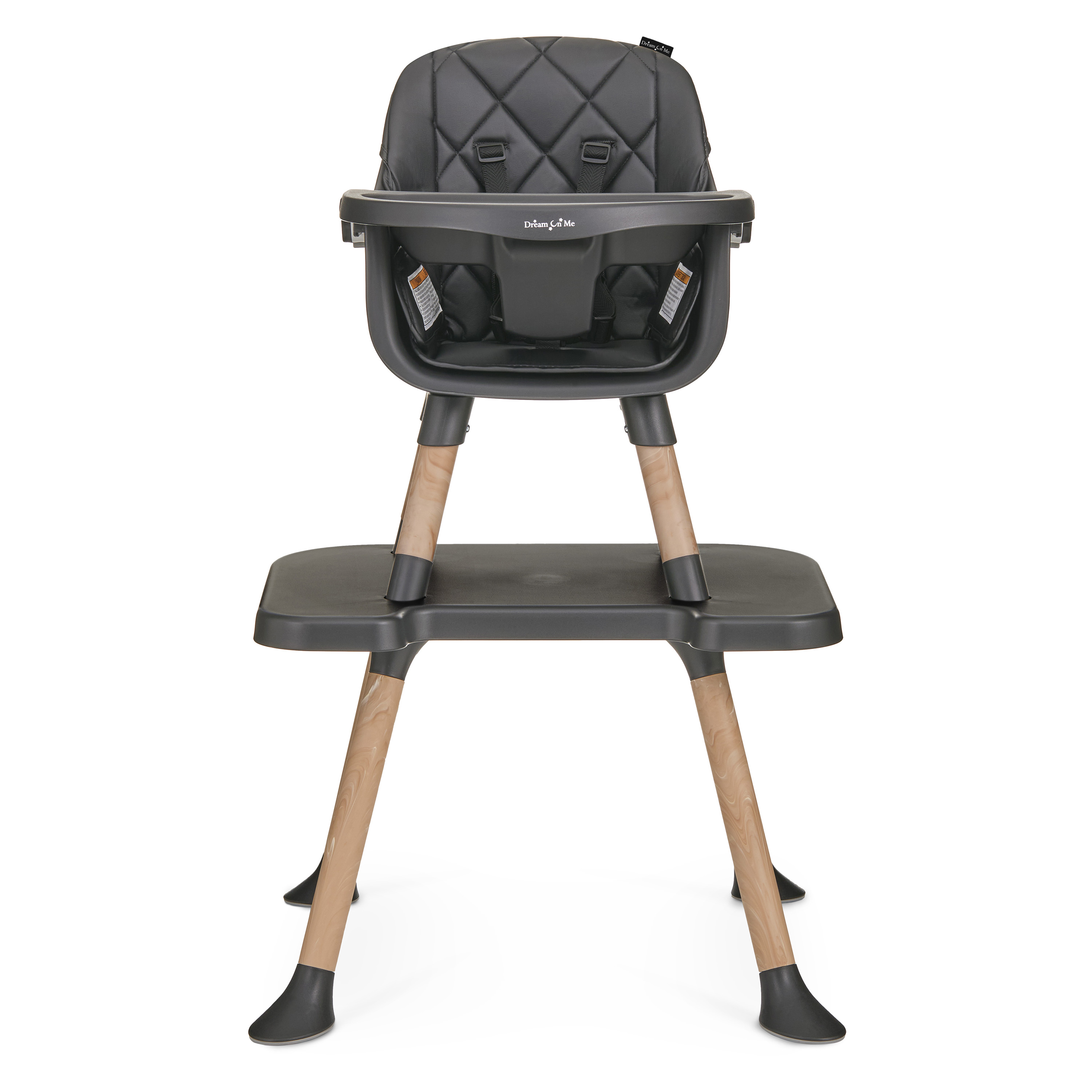 Dream On Me Luna 4-in-1 Convertible High Chair, Black photo 2
