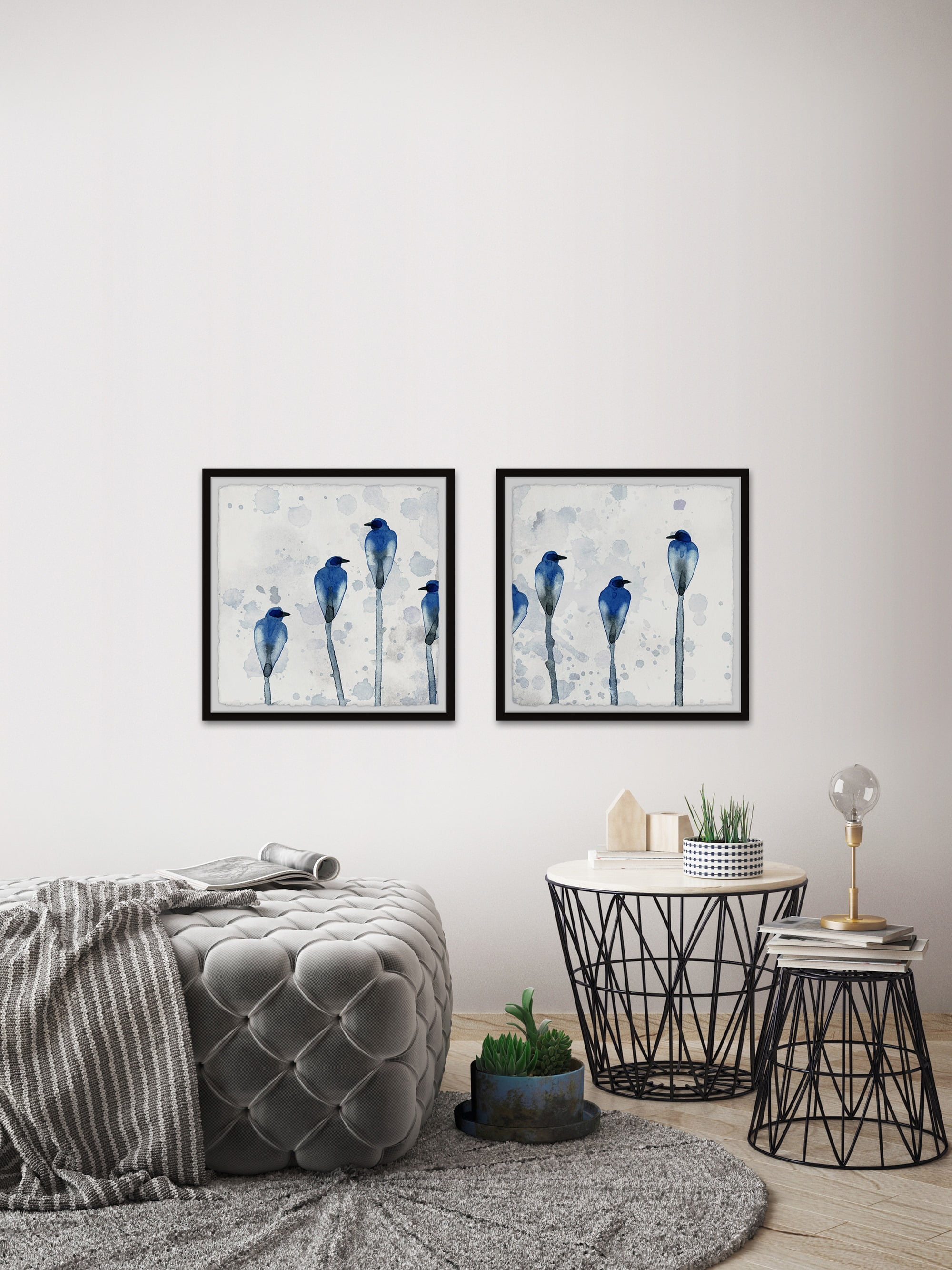 Marmont Hill Birds Framed Art Prints, Set of 2, by Parvez Taj