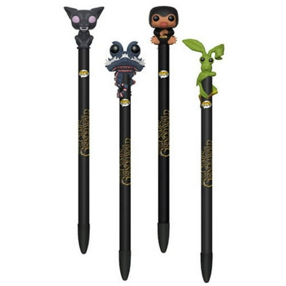 Funko Collectible Pens with Toppers - Fantastic Beasts 2 - SET OF 4 (Niffler, Pickett 2)