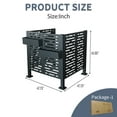 thumbnail image 6 of Metal AC Unit Privacy Fence Cover Panel - Outdoor Air Conditioner Hide Fence for Concealing HVAC Units, 6 of 8