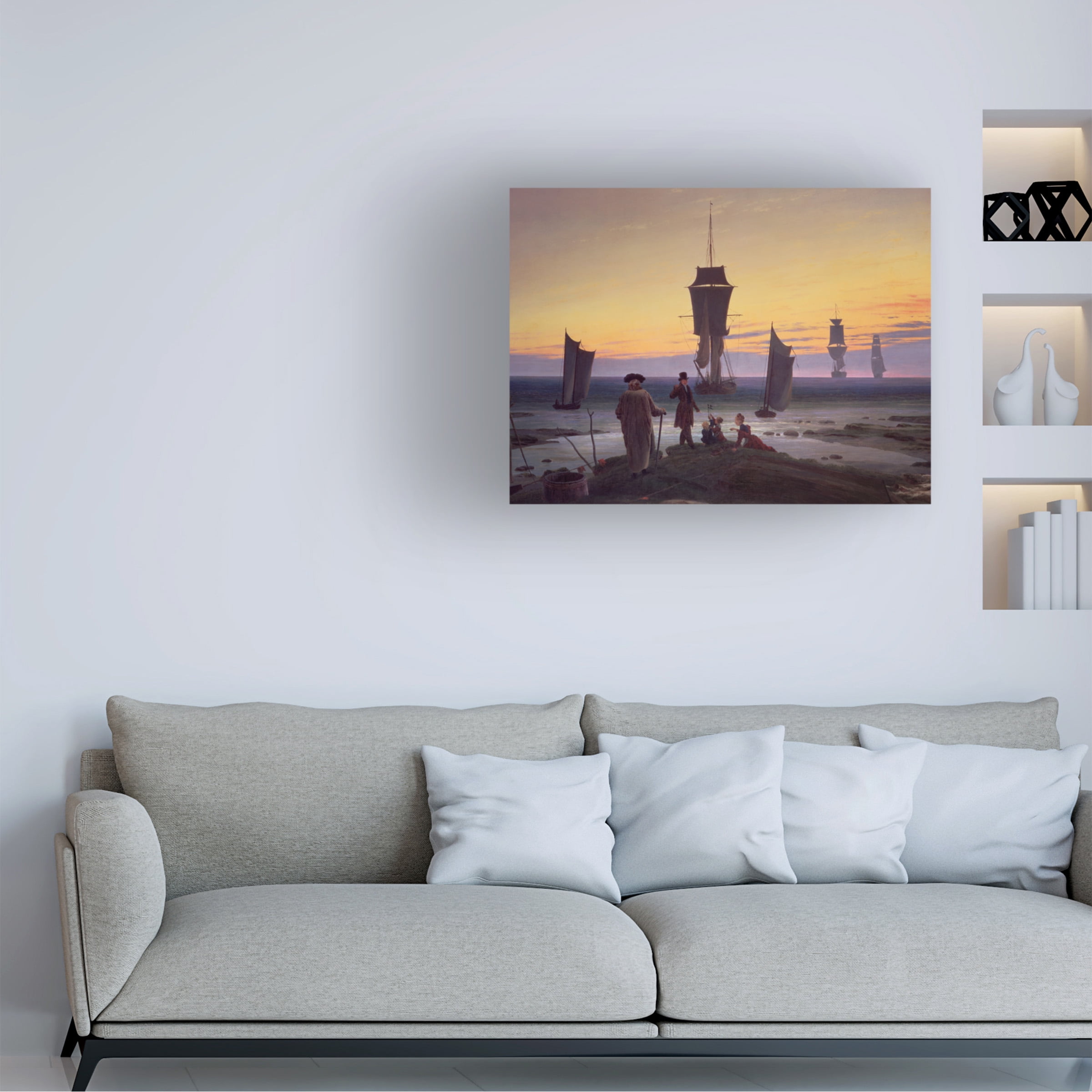 Trademark Art "The Stages of Life, 1835" Canvas Art by Caspar Friedrich