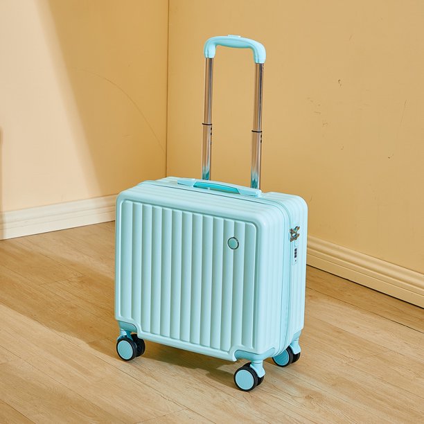 Equipaje de 18 pulgadas 2025, equipaje pequeño de moda, cubierta de carrito de viaje ligera con cerradura de combinación