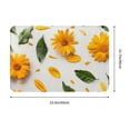 thumbnail image 3 of Daiia Sunny Yellow SunFlower Front Door Mat, Heavy Duty Durable Welcome Mat for Outdoor Indoor, Dirt Trapper Waterproof Super Absorbent Door Mat, 16" x 24", 3 of 9