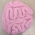 thumbnail image 4 of Solid Color Spoof Brain Hat Hand Knitted Color Fashionable Casual Brain Hat French Hats Women 90 S Hats Women Women French Wool Hats Women Women Large Hat Women Hats French Style French Outfit Women, 4 of 5