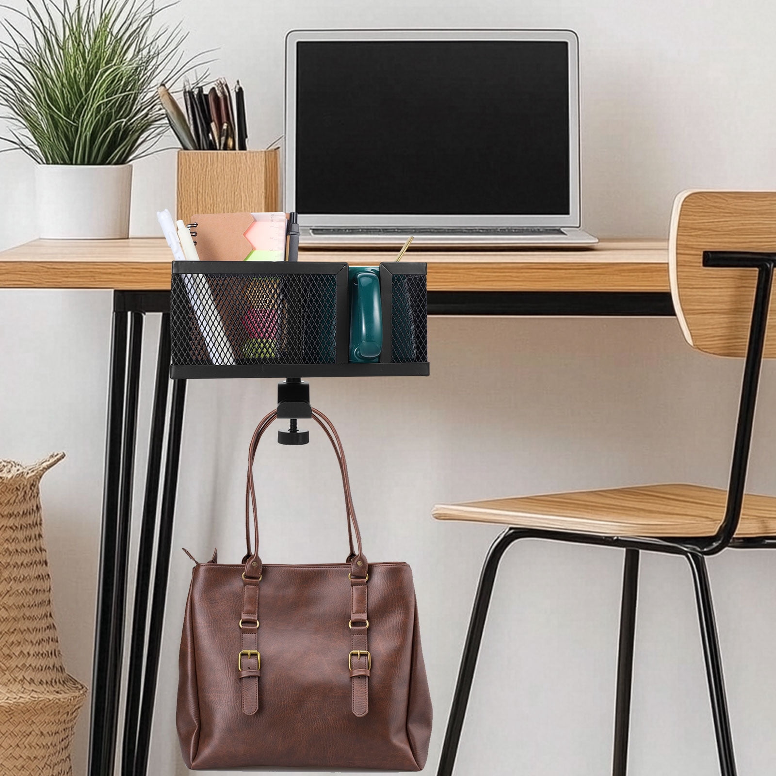 OFFIGAM Black Desktop Organizer Set for Office Accessories Storage and Efficient Workspace Organization