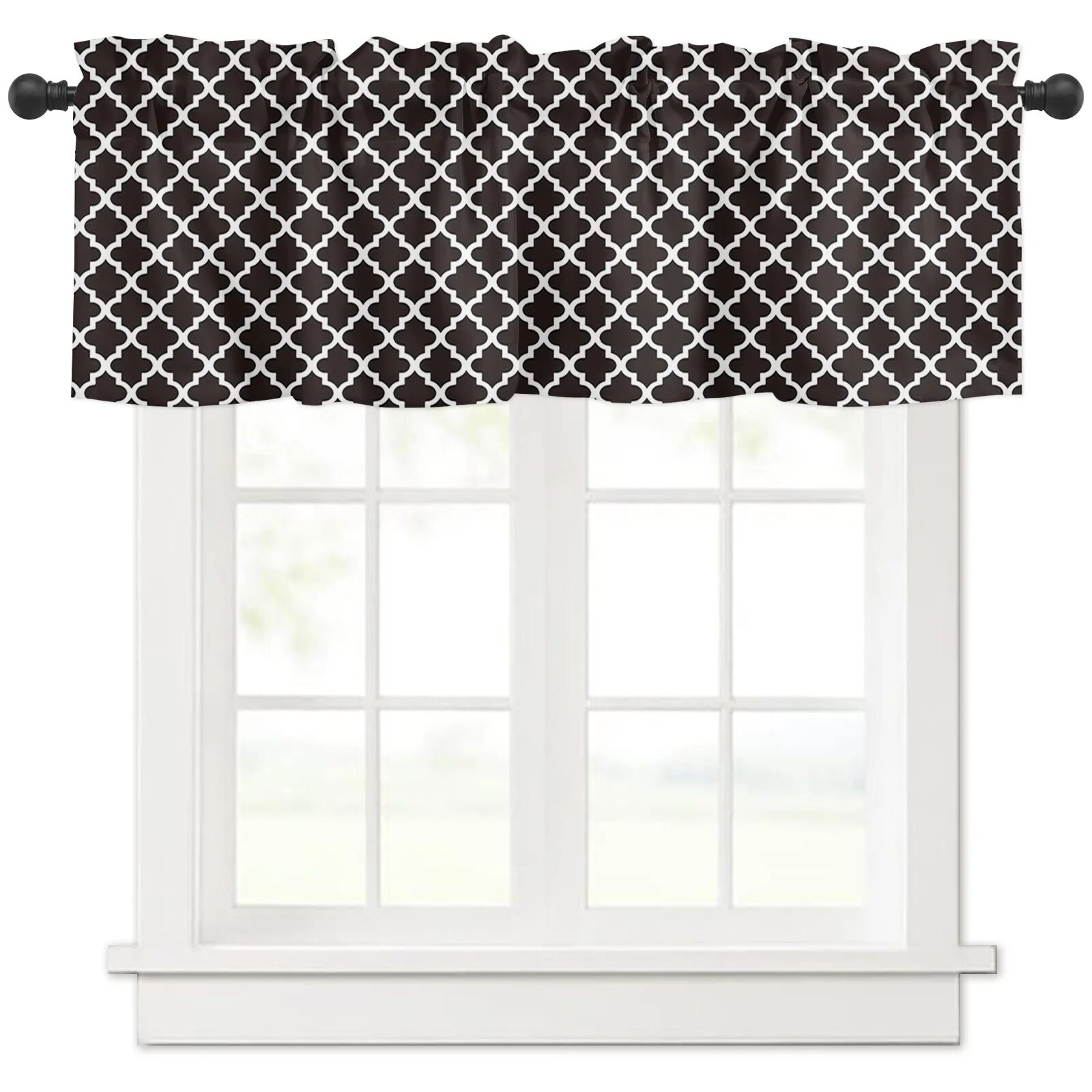 Modern Morocco Black White Curtains for Living Room Bedroom Curtains ...