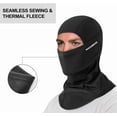thumbnail image 3 of ROCKBROS Autumn Winter Unisex Cycling Head Cover - 300G Elastic Velvet Fleece Warm Windproof Dustproof Face Mask with High Gloss Reflective Logo, Breathable Respiratory Fabric, Facial Elastic Edging,, 3 of 6