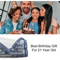 thumbnail image 4 of 21st Birthday Gifts for Him, 21st Birthday Decorations for Him, 21st Birthday Gifts for Her, Best 21 Year Old Gifts for Boys Daughter Son 21st Birthday Throw Blanket 60"X50", 4 of 6