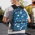 thumbnail image 6 of Pofeuu Octopus And Whale Print Laptop Backpack Travel Canvas Backpack for School Lightweight and Comfortable Backpack College Backpack Schoolbag, 6 of 6