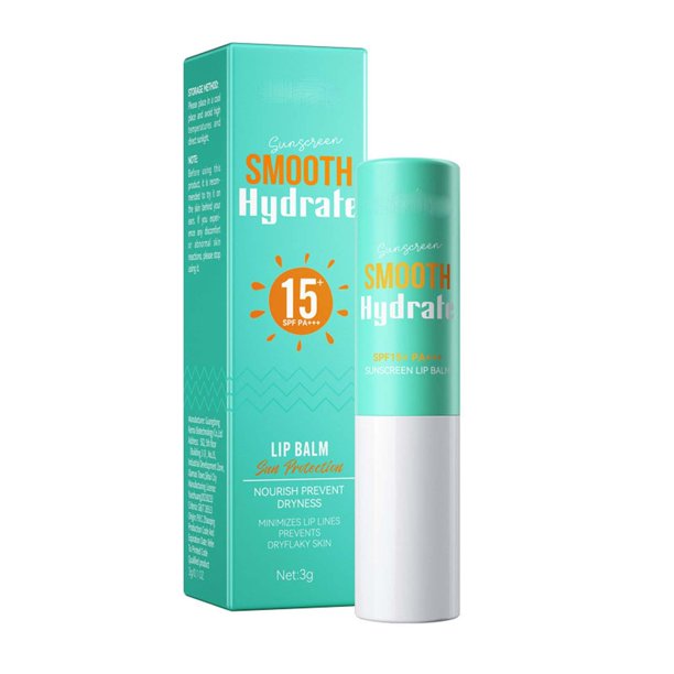 Bálsamo labial nutritivo hidratante para el verano, bálsamo labial hidratante para la semana, bálsamo labial hidratante suave con protección solar, bálsamo labial bloqueador, lápiz labial hidratante.