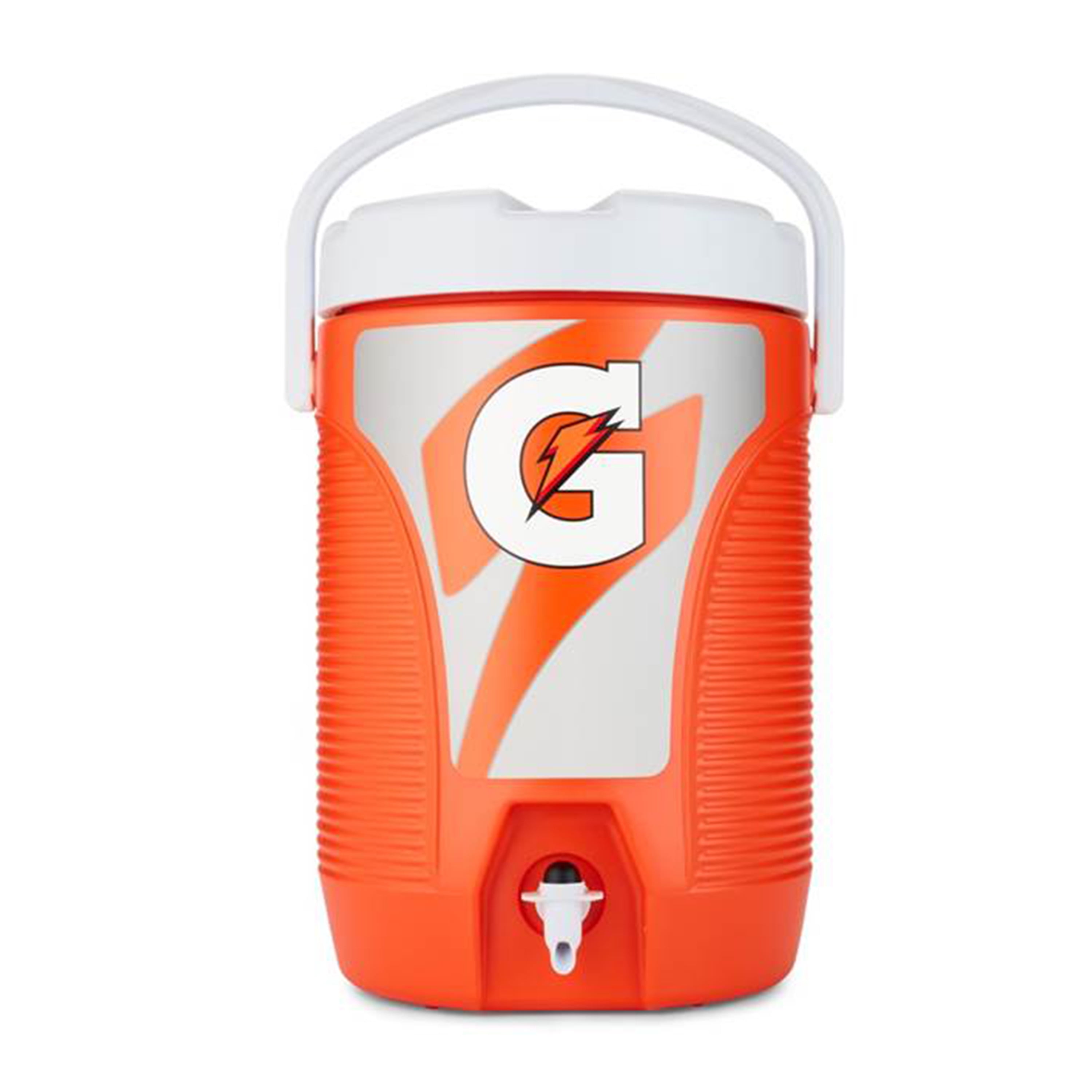 Igloo 10-Gallon Seat Top Water Jug with Cup Dispenser - Orange 