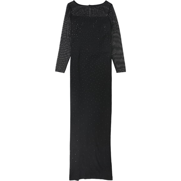 St. John Womens Shimmer Gown Dress, Negro, 8