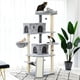 thumbnail image 3 of Pet Cat Tree House Condo Perch Playground Stable Furniture for Kitten Multi-Level Play Tower for Large Cats Cozy Nest Solid Wood ShopWise Round, 3 of 14