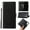 Black, variant on Cute Butterfly Phone Case for Samsung Galaxy S24 Ultra (2024) - Lightweight Faux Leather/TPU Folio Wallet Case with View Stand / Card Slots Features, Protective Portable Cover Shell, Blue